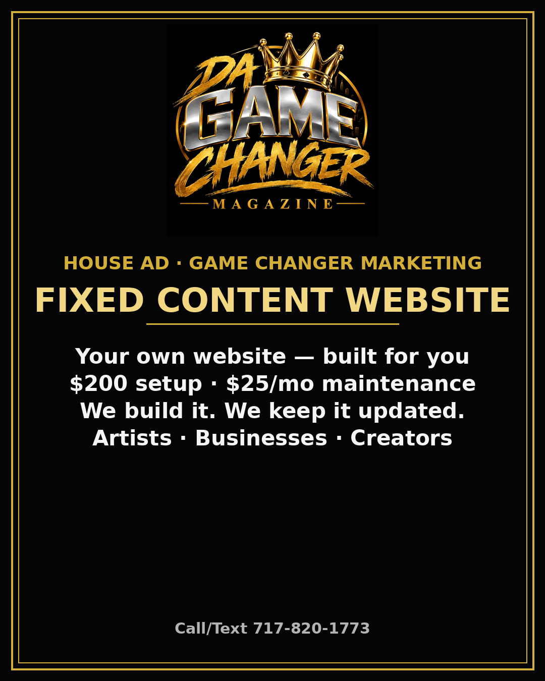 FCW — Fixed Content Website. Your own website, built for you.